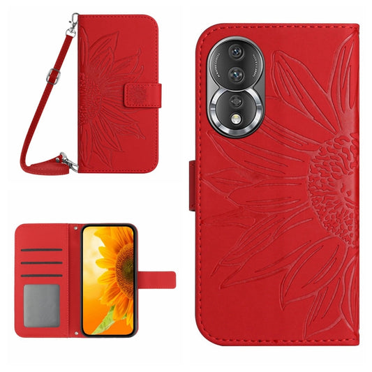 HT04 Skin Feel Sun Flower Estuche de cuero c...