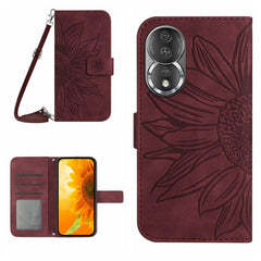 HT04 Skin Feel Sun Flower Estuche de cuero c...