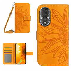 HT04 Skin Feel Sun Flower Estuche de cuero c...