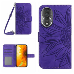 HT04 Skin Feel Sun Flower Estuche de cuero c...