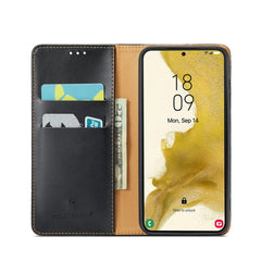 Fierre Shann PU Funda de cuero con textura d...