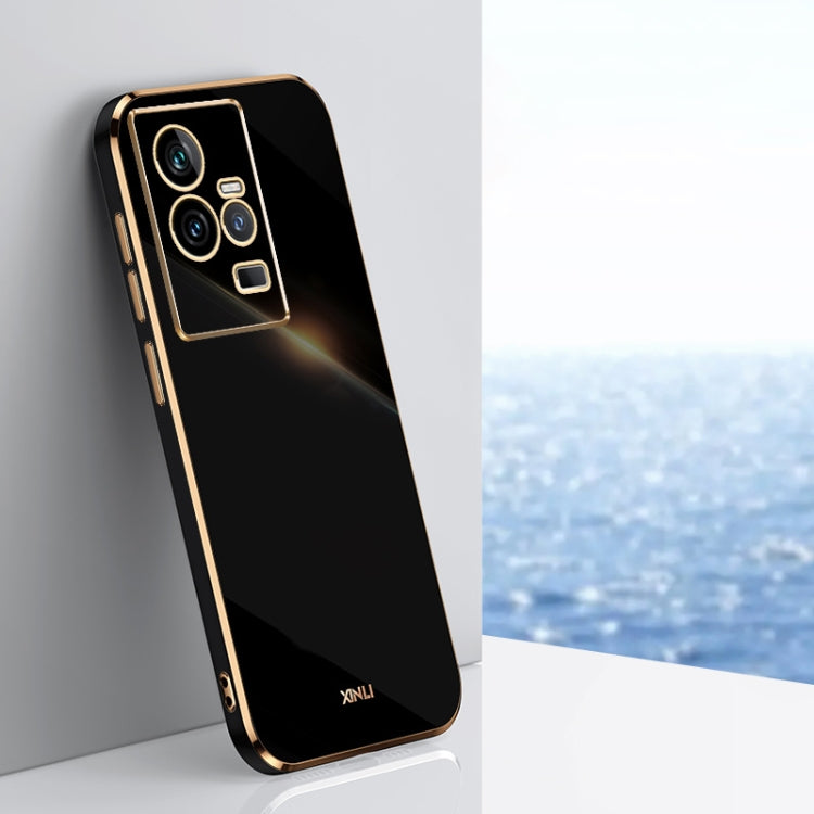 XINLI Straight 6D Plating Gold Edge TPU Fund...