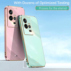 XINLI Straight 6D Plating Gold Edge TPU Fund...