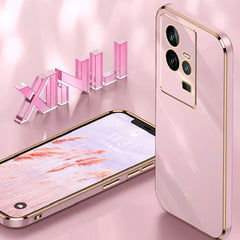 XINLI Straight 6D Plating Gold Edge TPU Fund...