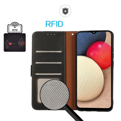 KHAZNEH Funda para teléfono RFID de cuero co...