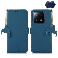 Estuche para teléfono de cuero RFID magnétic...