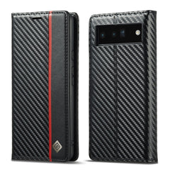 LC.IMEEKE Funda de cuero de fibra de carbono...