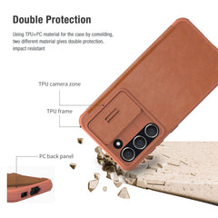 NILLKIN QIN Series Pro Funda de cuero con di...