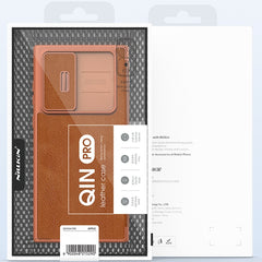 NILLKIN QIN Series Pro Funda de cuero con di...