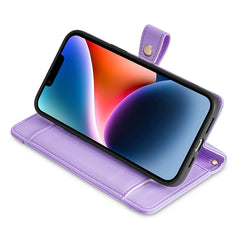 Estuche para teléfono de cuero con cremaller...
