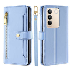 Estuche para teléfono de cuero con cremaller...