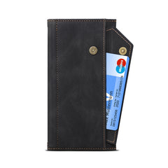Estuche para teléfono de cuero con tapa RFID...
