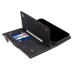 Estuche para teléfono de cuero con tapa RFID...