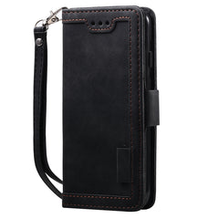 Estuche de cuero con tapa horizontal de empa...