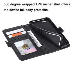 Estuche de cuero con tapa horizontal de empa...