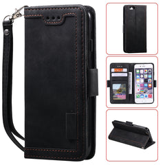 Estuche de cuero con tapa horizontal de empa...