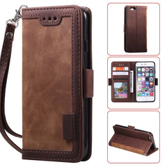 Estuche de cuero con tapa horizontal de empa...