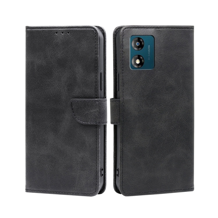 Estuche para teléfono de cuero con tapa y he...