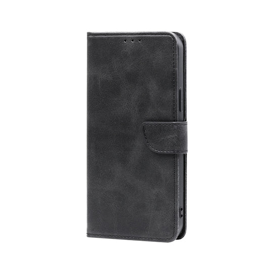 Estuche para teléfono de cuero con tapa y he...