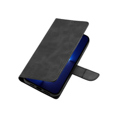 Estuche para teléfono de cuero con tapa y he...