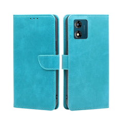Estuche para teléfono de cuero con tapa y he...