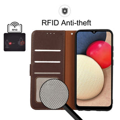KHAZNEH Estuche para teléfono RFID de cuero ...