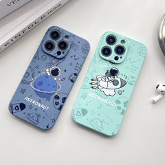 Estuche para teléfono con lado recto de sili...