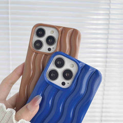 Estuche para teléfono con textura de onda de...