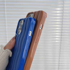 Estuche para teléfono con textura de onda de...