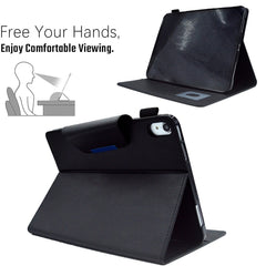Estuche para tableta de cuero con cierre mag...