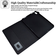 Estuche para tableta de cuero con cierre mag...