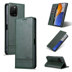 AZNS Funda de cuero con tapa magnética con t...