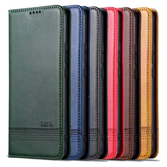 AZNS Funda de cuero con tapa magnética con t...