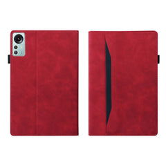 Estuche para tableta de cuero con tapa horiz...