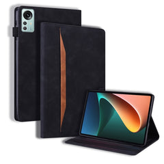 Estuche para tableta de cuero con tapa horiz...