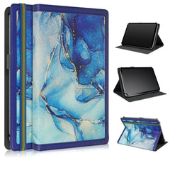 Estuche para tableta de cuero con costuras d...