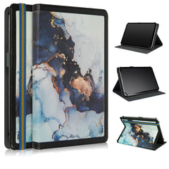 Estuche para tableta de cuero con costuras d...