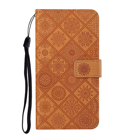 Estuche para teléfono de cuero con patrón en...