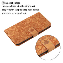 Estuche para teléfono de cuero con patrón en...