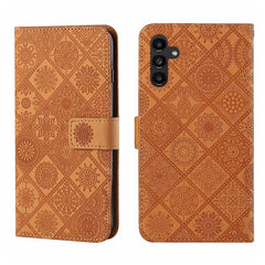 Estuche para teléfono de cuero con patrón en...