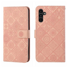 Estuche para teléfono de cuero con patrón en...
