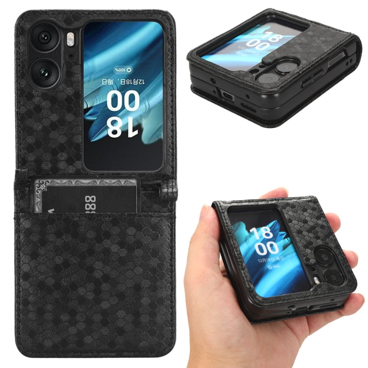 Estuche para teléfono de cuero con textura d...