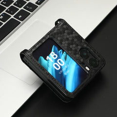 Estuche para teléfono de cuero con textura d...