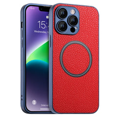 Skin Feel Litchi Texture MagSafe Funda magné...