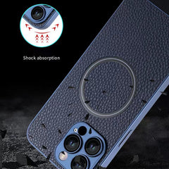 Skin Feel Litchi Texture MagSafe Funda magné...