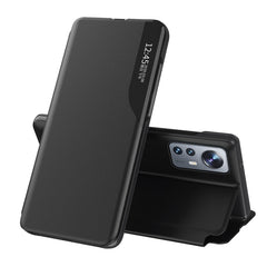 Estuche para teléfono de cuero con tapa y pa...