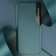 Estuche para teléfono de cuero con tapa y pa...