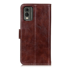 Estuche para teléfono de cuero con textura r...