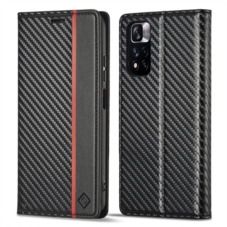 LC.IMEEKE Funda de cuero de fibra de carbono...