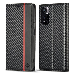 LC.IMEEKE Funda de cuero de fibra de carbono...